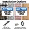 Signmission Diesel Tank OSHA Notice Sign, Plastic, 10in W x 7in L, 2PK OS-2PACK-NS-P-710-L-11019 - alternate 6